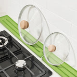 Suport Scurgere Vase, Vivimall, din Silicon, Anti-alunecare, 30 x 8 x 1 cm, Verde - vivimall.ro