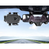 Suport Telefon Auto, Vivimall, Pentru Oglinda Retrovizoare, din ABS, Reglabil 360°, Negru - vivimall.ro