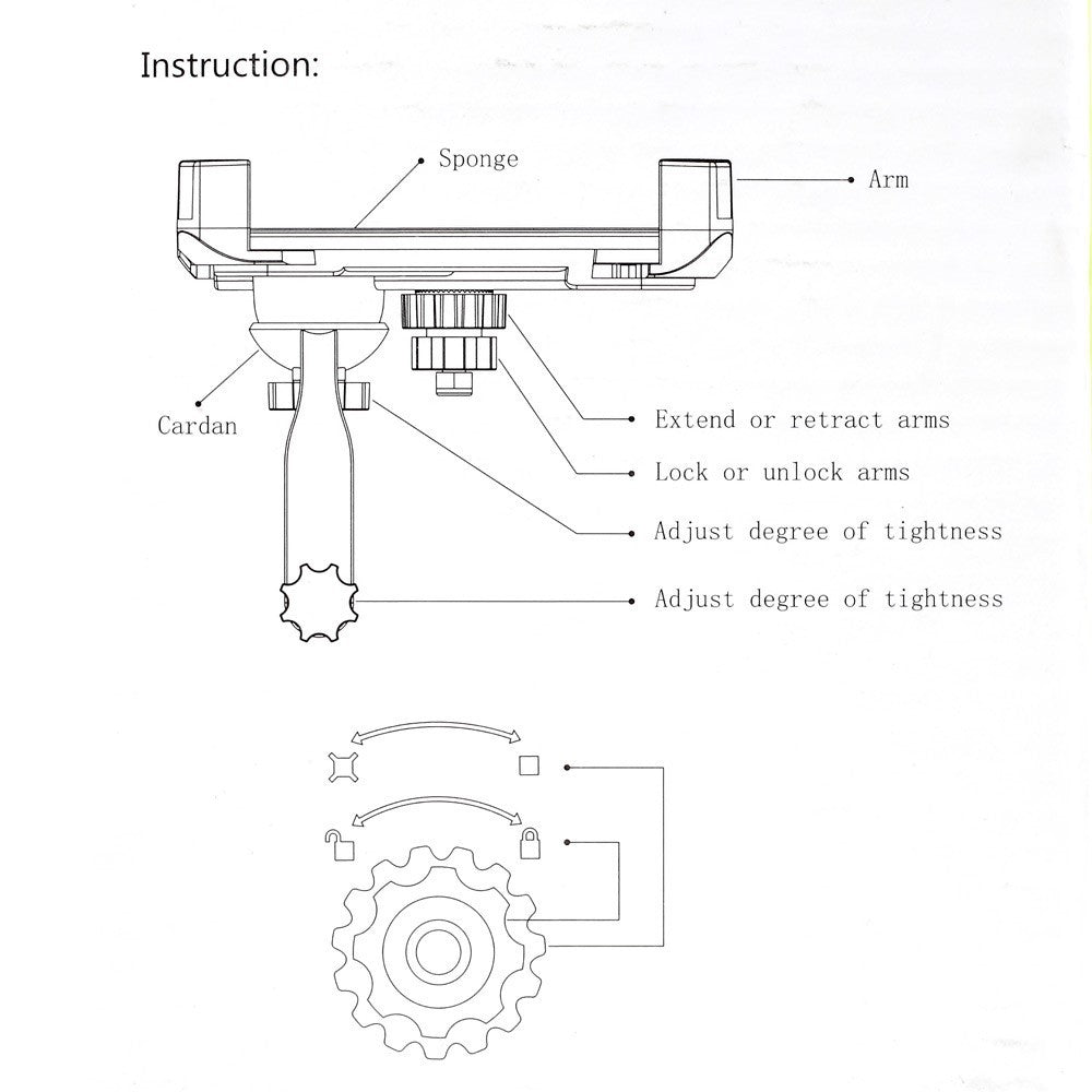 Univerzális kerékpártartó 5,3 - 7 hüvelyk, CH-01