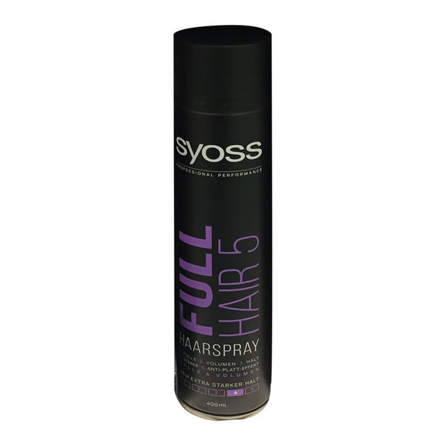 Spray de Par a Syoss Full Hair 5 400 ml - Fixare extra puternică