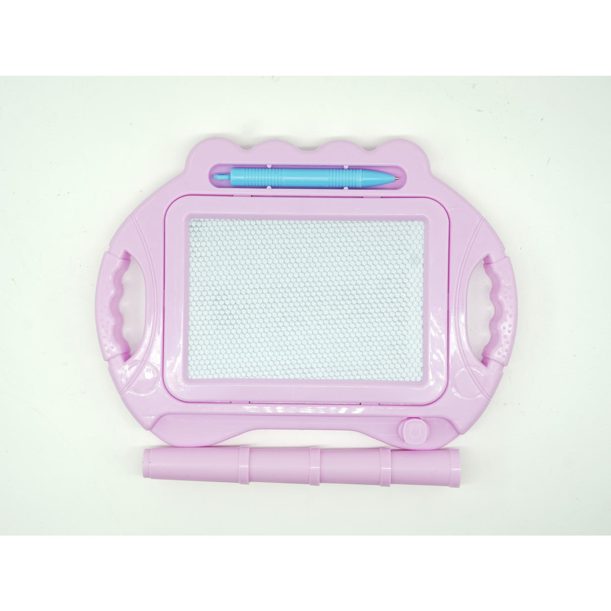 Tabla Magnetica Pentru Desen Pix, Forma Dreptunghi, Dimensiuni 23X17 Cm, Dezvolta Creativitatea, Cu Picioare Suport, Roz Pal - vivimall.ro