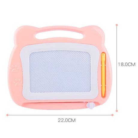 Tabla Magnetica pentru desen Vivimall, Pix, forma dreptunghi, dimensiuni 23x17 cm, Dezvolta Creativitatea, cu picioare suport, Portocaliu - vivimall.ro