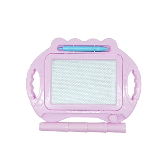 Tabla Magnetica pentru desen Vivimall, Pix, forma dreptunghi, dimensiuni 23x17 cm, Dezvolta Creativitatea, cu picioare suport, Roz Pal - vivimall.ro