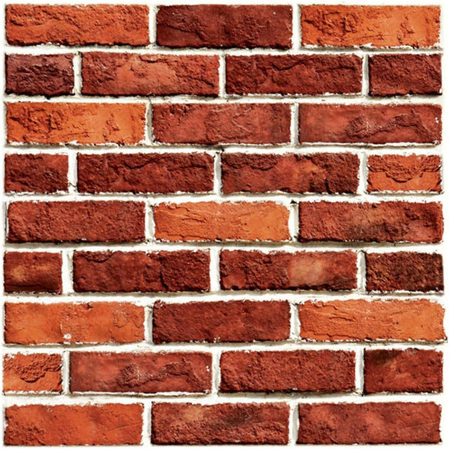 10 x Placi Tapet Autocolant 3D cu Imitatie de Caramida, pentru Perete Bucatarie Sufragerie, Usor de Curatat, Rezistent la Apa, Autoadeziv, 30x30 cm, Rosu - vivimall.ro