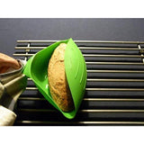 Tava de Copt pentru Cuptor, Vivimall, pentru Paine, Peste, Legume, din Silicon, Pliabila, Multifunctionala, Forma pentru Preparare si Gatiere, 24.5x9 cm, Verde - vivimall.ro