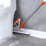 Mop Multifunctional, Vivimall, Portocaliu, cu Racleta din Silicon, Maner Telescopic, Curatarea Eficienta a Tuturor Suprafetelor - vivimall.ro