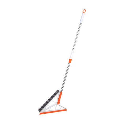 Mop Multifunctional, Vivimall, Portocaliu, cu Racleta din Silicon, Maner Telescopic, Curatarea Eficienta a Tuturor Suprafetelor - vivimall.ro