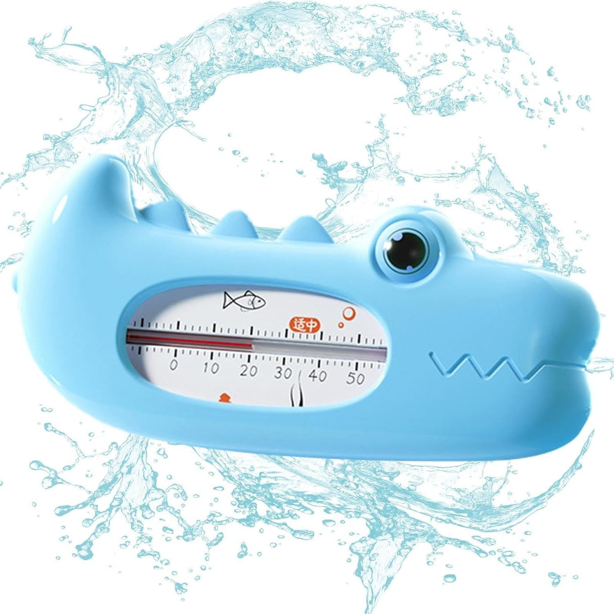 Termometru Pentru Baie, Plutitor, Rezistent La Apa, Multifunctional, Model Crocodil, 2.7X6.5X3.7 Cm - vivimall.ro