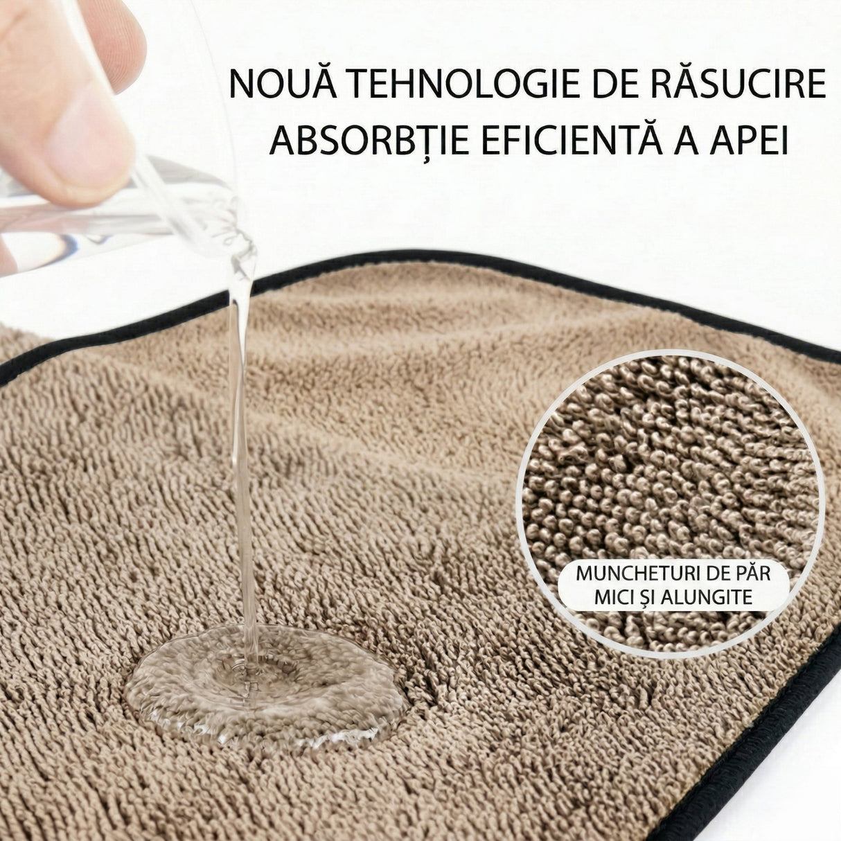 Prosop microfibră Flippy 90x70 cm utilizat pentru uscarea caroseriei unui autoturism, perspectivă lifestyle