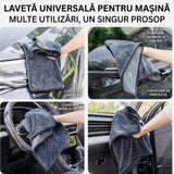 Prosop microfibră Flippy utilizat pentru uscarea caroseriei auto, fără urme de apă