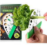 Tocator manual pentru ierburi Vivimall, instrument de curatat frunze, margini ascutie, 9 gauri de diferite dimensiuni, multifunctional, material otel inoxidabil, maner ergonomic, rezistent la rugina, 12.3 x 6.9 cm, argintiu - vivimall.ro