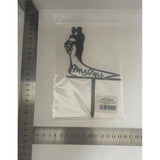 Topper Tort, Vivimall, Model 1 Mr&Mrs,  17.5 x 11 cm, Negru - vivimall.ro