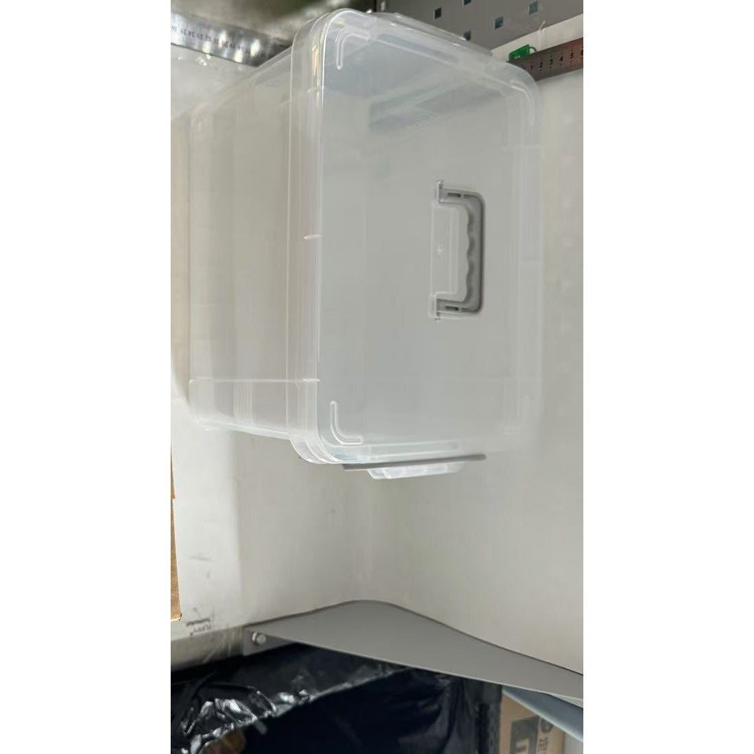 Cutie De Depozitare, Vivimall, Tip Valiza, pentru Alimente, Jucarii, Accesorii, Transparenta, Marime L, 38.5x27.5x22 cm - vivimall.ro