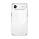 Husă iPhone 17 Air transparentă din silicon și TPU cu suport MagSafe, vedere frontală, model Vivimall