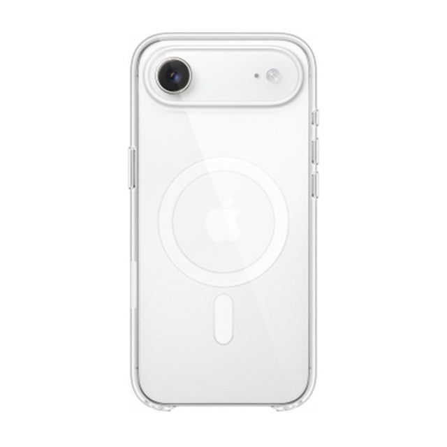 Husă iPhone 17 Air transparentă din silicon și TPU cu suport MagSafe, vedere frontală, model Vivimall