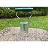 Transplantator Agricol Cilindric, Vivimall, din Otel si Plastic, 6 cm Diametru, cu Maner Flexibil, 23 x 6 x 13 cm, Verde - vivimall.ro