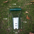 Transplantator Agricol Cilindric, Vivimall, din Otel si Plastic, 6 cm Diametru, cu Maner Flexibil, 23 x 6 x 13 cm, Verde - vivimall.ro
