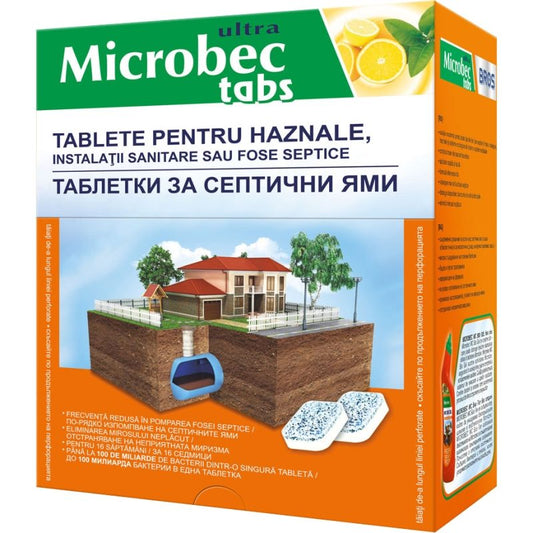 Kezelés, Microbec, Szeptikus Tartályokhoz, Tabletta, 20 g, 16 db/szett, 391