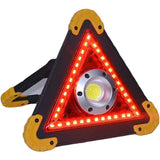 Multifunkciós Elakadásjelző Háromszög, LED Zseblámpa, Vízálló IP65, 800 Lm, 2 X AA, Telefontöltési Funkció, USB és Micro USB, Cob 33