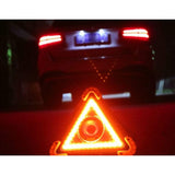 Multifunkciós Elakadásjelző Háromszög, LED Zseblámpa, Vízálló IP65, 800 Lm, 2 X AA, Telefontöltési Funkció, USB és Micro USB, Cob 33