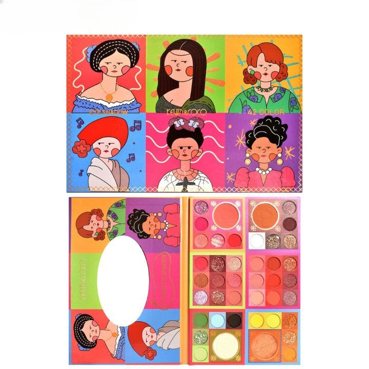 Sminkkészlet, Kevin&amp;Coco szemhéjfesték paletta 42 pigmentált színnel