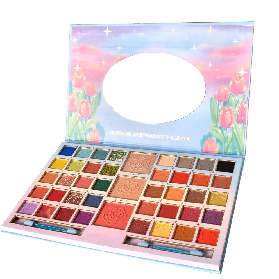 Sminkkészlet, Kevin&amp;Coco szemhéjfesték paletta 43 pigmentált színnel