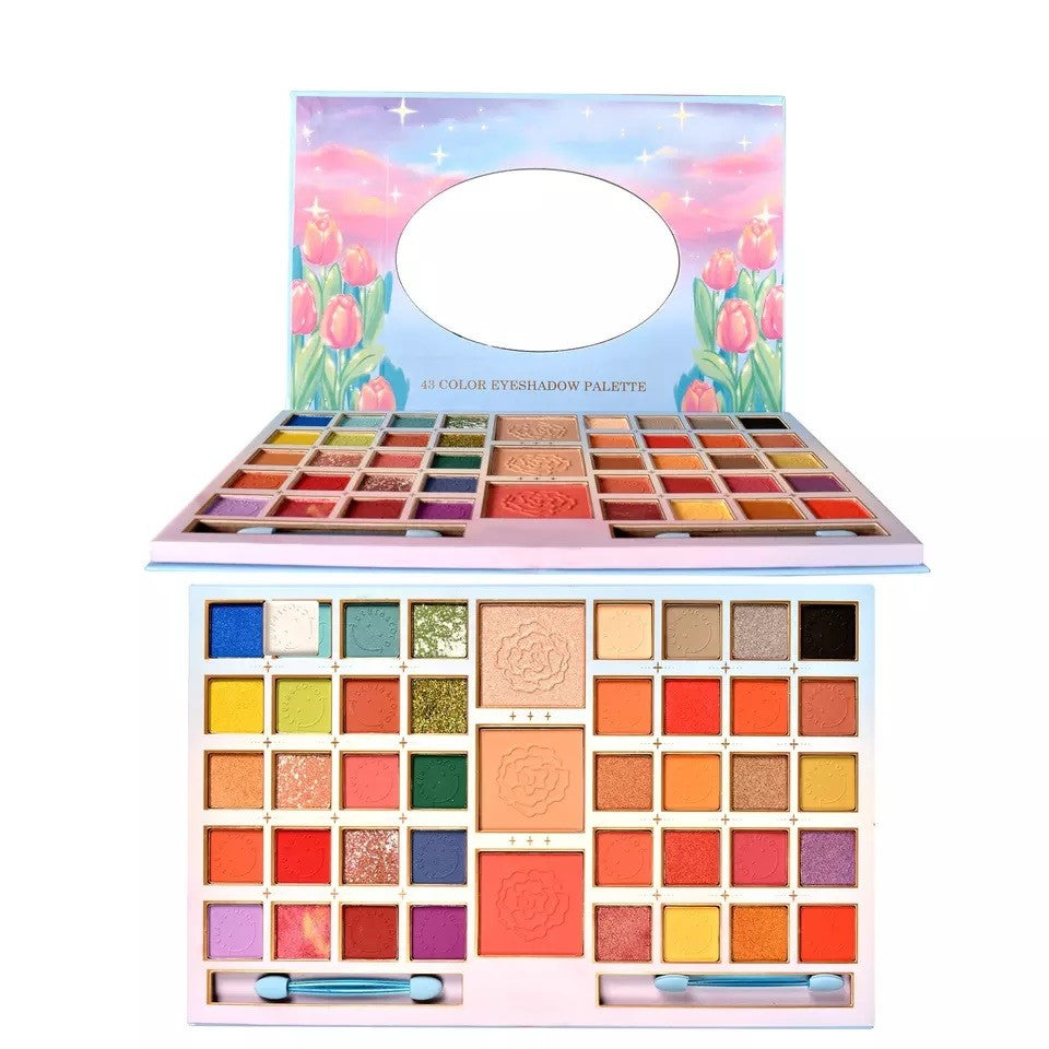 Sminkkészlet, Kevin&amp;Coco szemhéjfesték paletta 43 pigmentált színnel