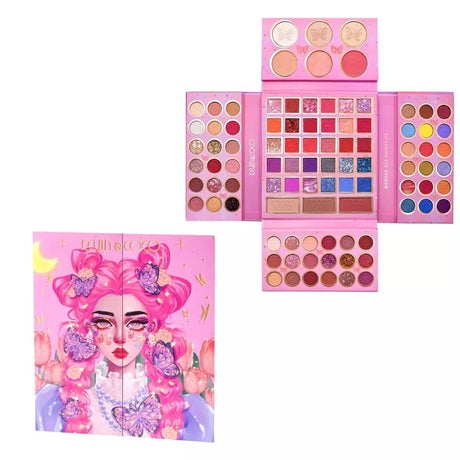 Trusa de machiaj, paleta de farduri Kevin&Coco cu 93 de culori pigmentate, Flippy - vivimall.ro
