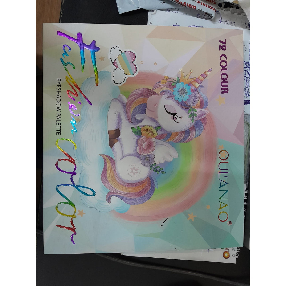 Trusa de machiaj, paleta de farduri Oulanao cu 72 de culori pigmentate, Vivimall, Resigilat - vivimall.ro