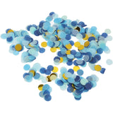 Tun de Confetti, Vivimall, Best Wishes 11 x 4 cm, Model Buline din Hartie si Folie, Albastru - vivimall.ro