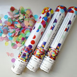 Tun de Confetti, 40 cm. Vivimall, Model Konffetti Shooter, Paiete din Hartie, Multicolor - vivimall.ro
