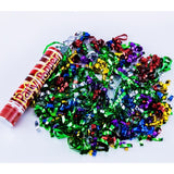Tub de Confetti, Vivimall, Party Popper, 20x5 cm, Confetii Panglici din Plastic, Multicolor - vivimall.ro