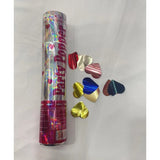Tub de Confetti, Vivimall, Party Popper, 20x5 cm, Confetii Inimioare din Aluminiu, Multicolor - vivimall.ro