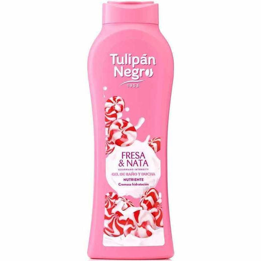 Gel de Dus, TULIPAN, Negro Fresa Nata, 650 ml - vivimall.ro