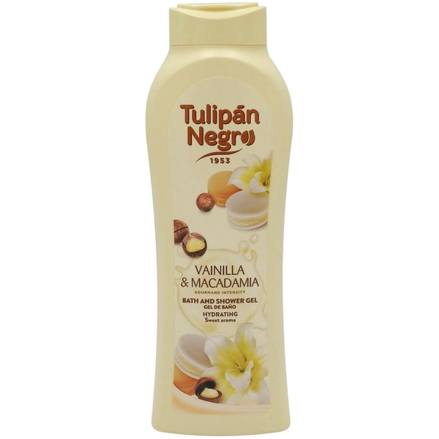 Gel de Dus, TULIPAN, Negro Vanilla Macadamia, 650 ml - vivimall.ro