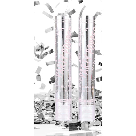 Tun Confetti Petrecere, Vivimall, Lungime 30 cm, Argintiu - vivimall.ro