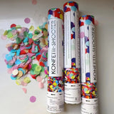 Tun de Confetti, 40 cm. Vivimall, Model Konffetti Shooter, Paiete din Hartie, Multicolor - vivimall.ro