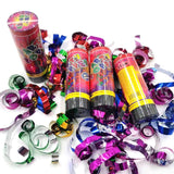 Tun de Confetti, Vivimall, Party Popper 15 cm, Model Panglici din Folie, Multicolor - vivimall.ro