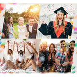 Tun de Confetti, Vivimall, Party Popper 15 cm, Model Panglici din Folie, Multicolor - vivimall.ro