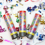 Tun de Confetti, Vivimall, Party Popper 15 cm, Model Panglici din Folie, Multicolor - vivimall.ro