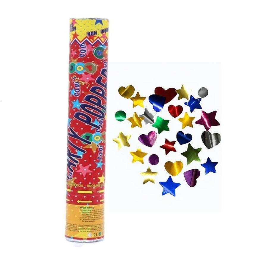 Tun De Confetti, Party Popper, Inimioare, Paiete, Lucioase, 3 Cm Diametru