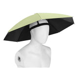 Umbrela de Cap, Vivimall, Diametru 69 cm, Banda Elastica de Cap, Protectie UV/Ploaie, Verde Matcha - vivimall.ro