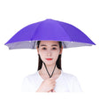 Umbrela de Cap, Vivimall, Diametru 69 cm, Snur Reglabil de Cap, Protectie UV/Ploaie, Mov - vivimall.ro