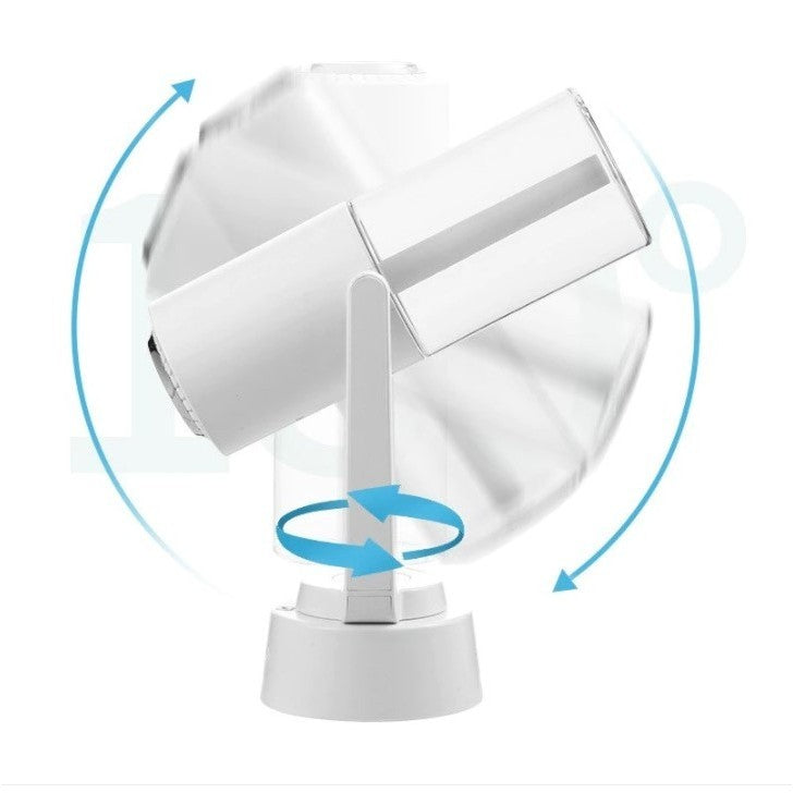 Hordozható ultrahangos légtisztító és párásító LED-del | AeroLuxe