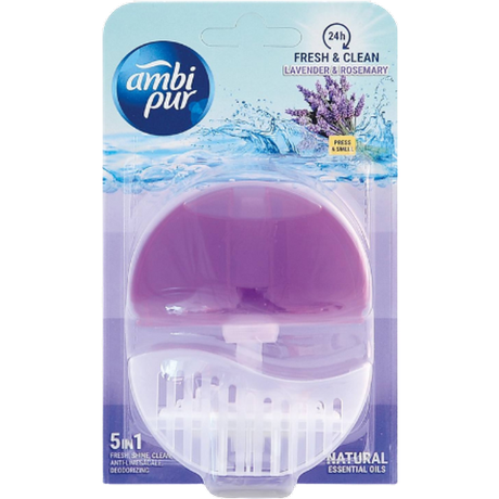 Bloc WC Ambi Pur Fresh & Clean Lavandă & Rozmarin - 55 ml - Scent Refresh