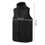 Vesta Inteligenta Incalzita, Unisex, 2 Zone De Incalzire, Umplutura Bumbac, 3 Trepte De Temperatura, Incarcare Usb, Sub 100 Kg, Marime S - vivimall.ro