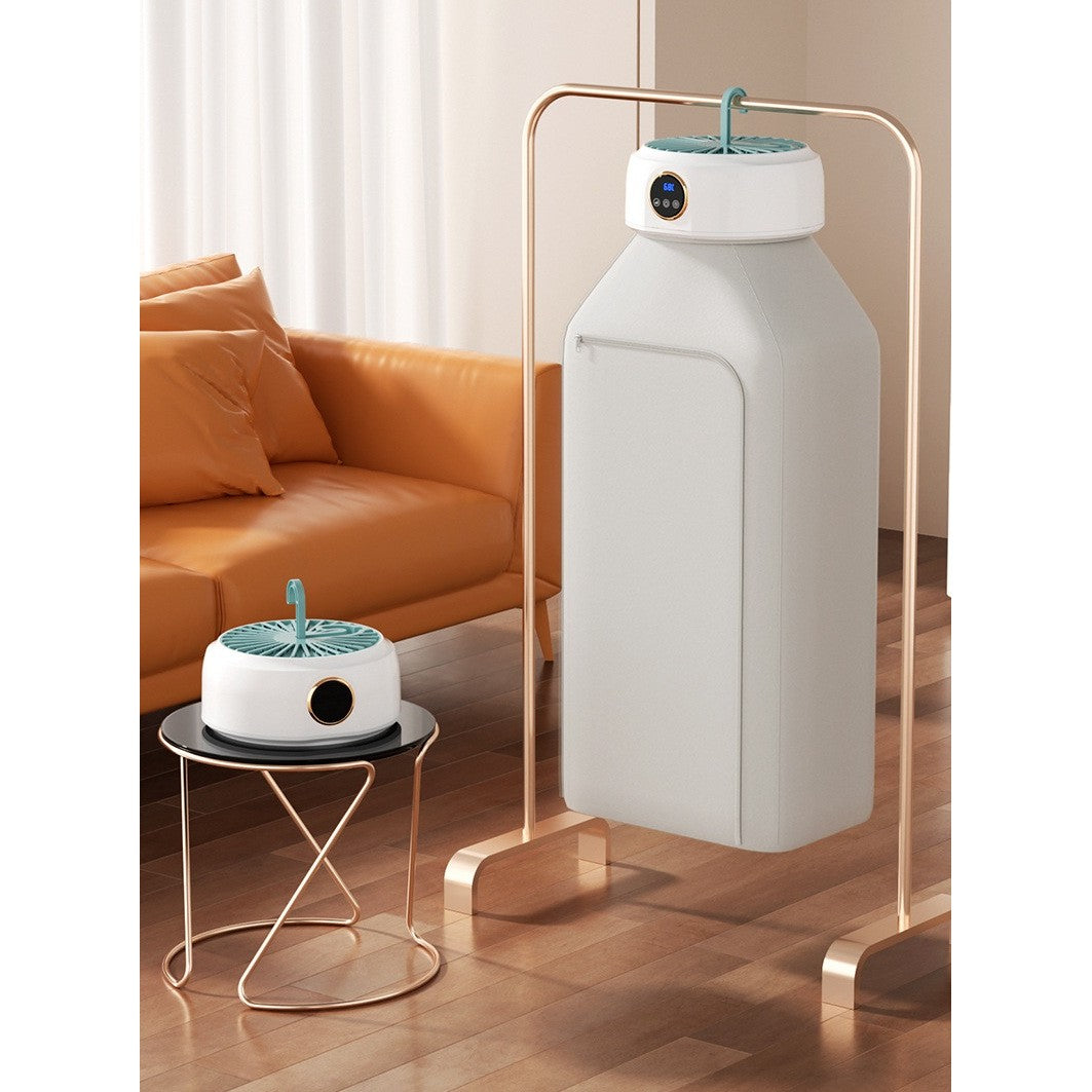 Uscator de Rufe, Vivimall, Portabil, Pliabil, Silentios, Reglabil, Temporizator, 26.5 x 11 cm, Alb - vivimall.ro