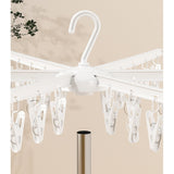 Uscator de Rufe Vertical, Vivimall, 3 Niveluri, Pliabil, din ABS+PP+Otel Inoxidabil, Rotire 360 Grade, 178.7 x 75 cm, Alb - vivimall.ro