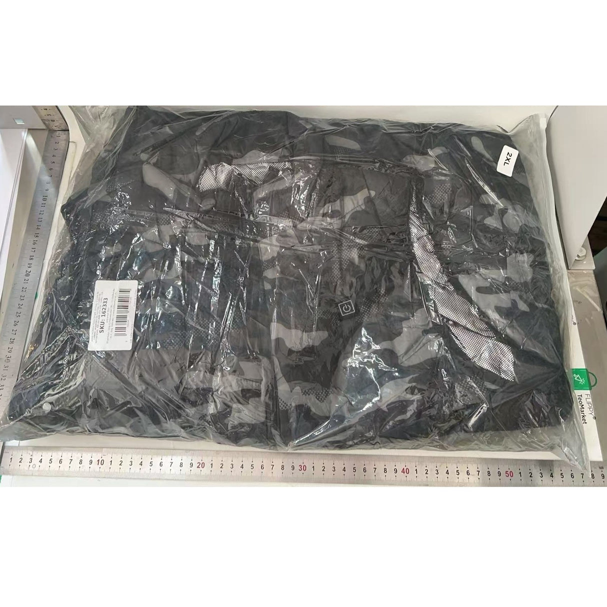 Vesta cu Incalzire, Flippy, Unisex, 2 Zone de Incalzire, Umplutura Bumbac, 3 Trepte de Temperatura, Incarcare USB, Albastru,  65 - 75 kg, Marime XXL - vivimall.ro