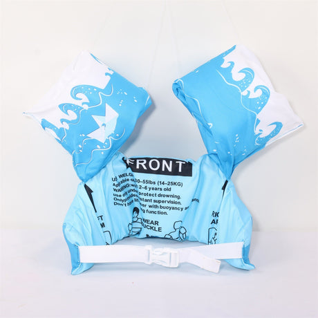Vesta de salvare pentru copii cu aripioare de inot, Vivimall, Albastru, Model balena - vivimall.ro